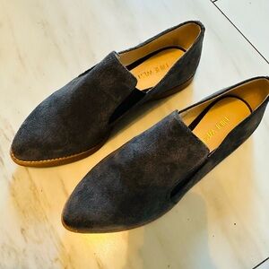 Nine West Women's Blue Gray Suede Flats